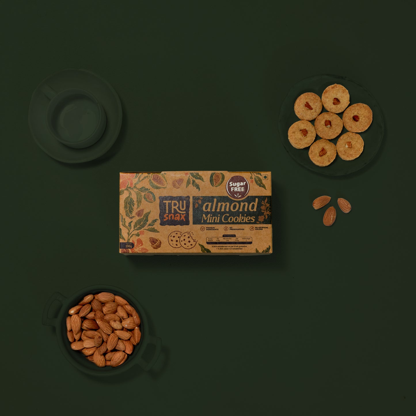 Sugarfree Almond Mini Cookies (200gms)